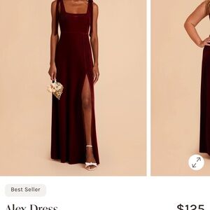 Birdy Grey Alex velvet Cabernet dress